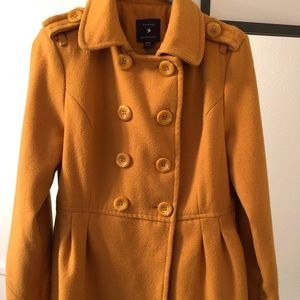 Mustard Yellow Pea Coat